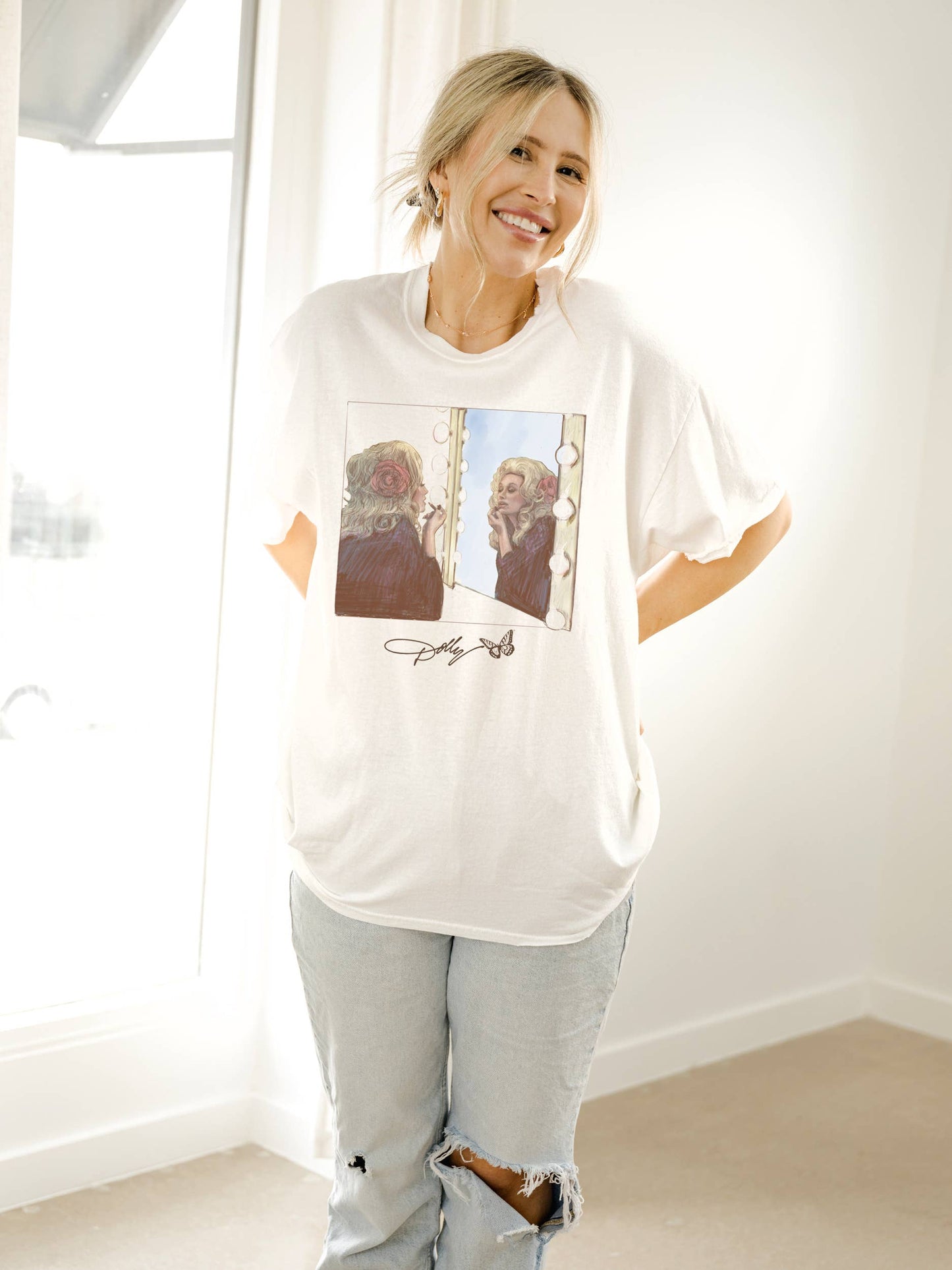 Dolly Parton Lipstick Tee