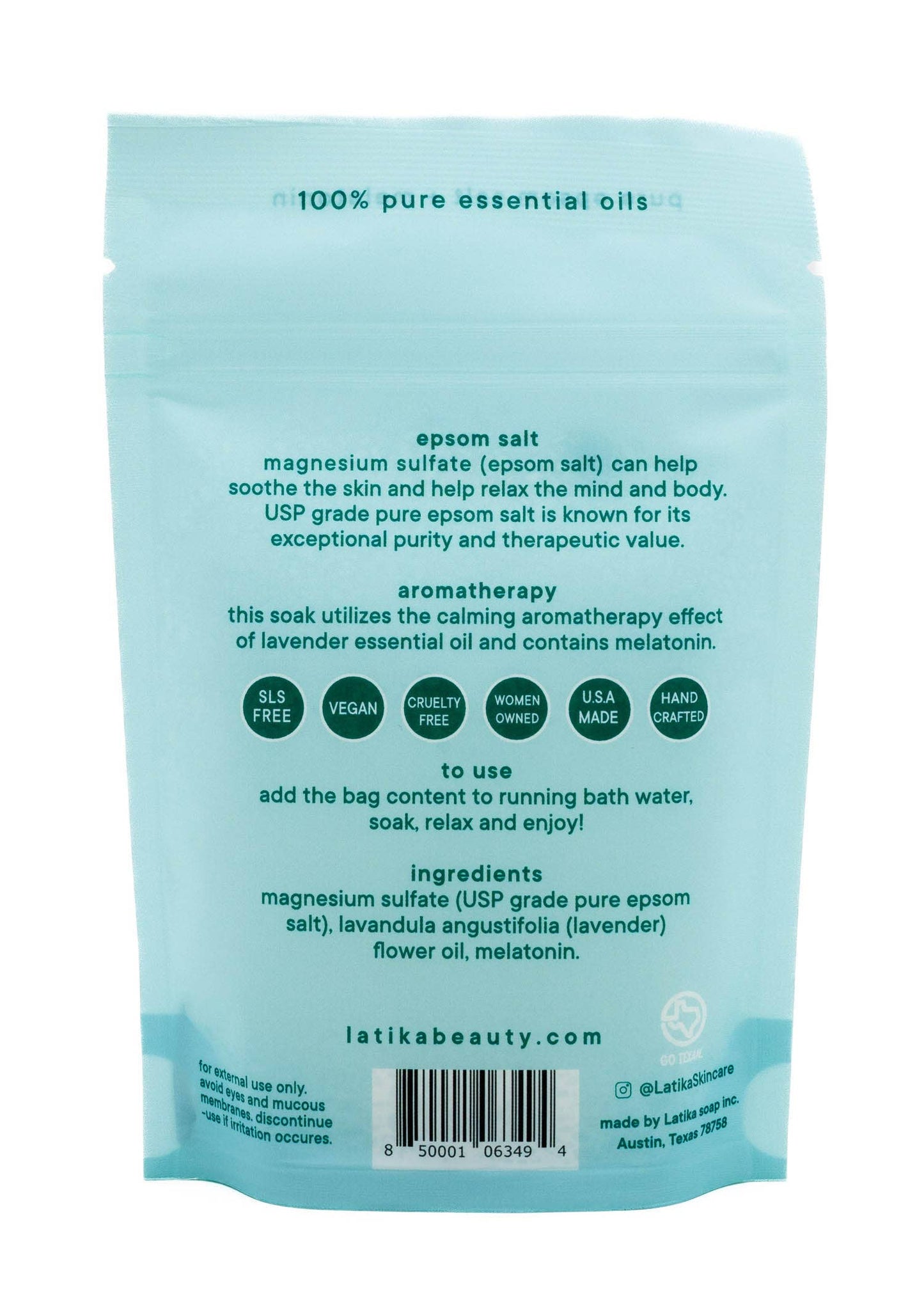 Melatonin Bath Salt for Sleep Assist