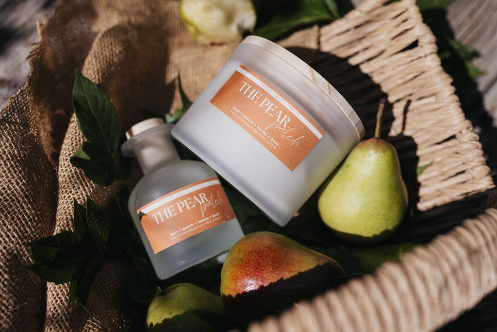 The Pear Patch - Non-Toxic Soy Wax Candle: 8oz - Single Wick