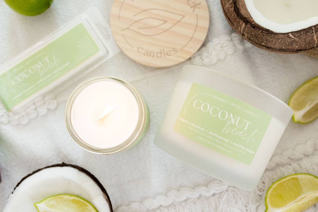 COCONUT BEACH | NON TOXIC SOY WAX CANDLE | SUMMER COLLECTION