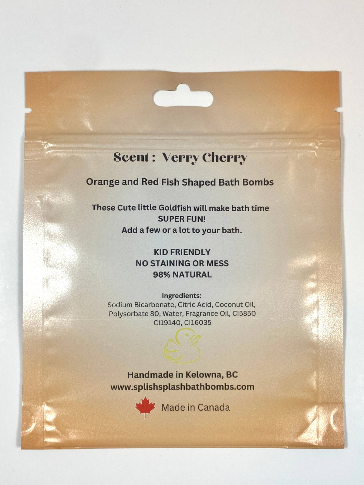 Mini Goldfish Bath Bombs