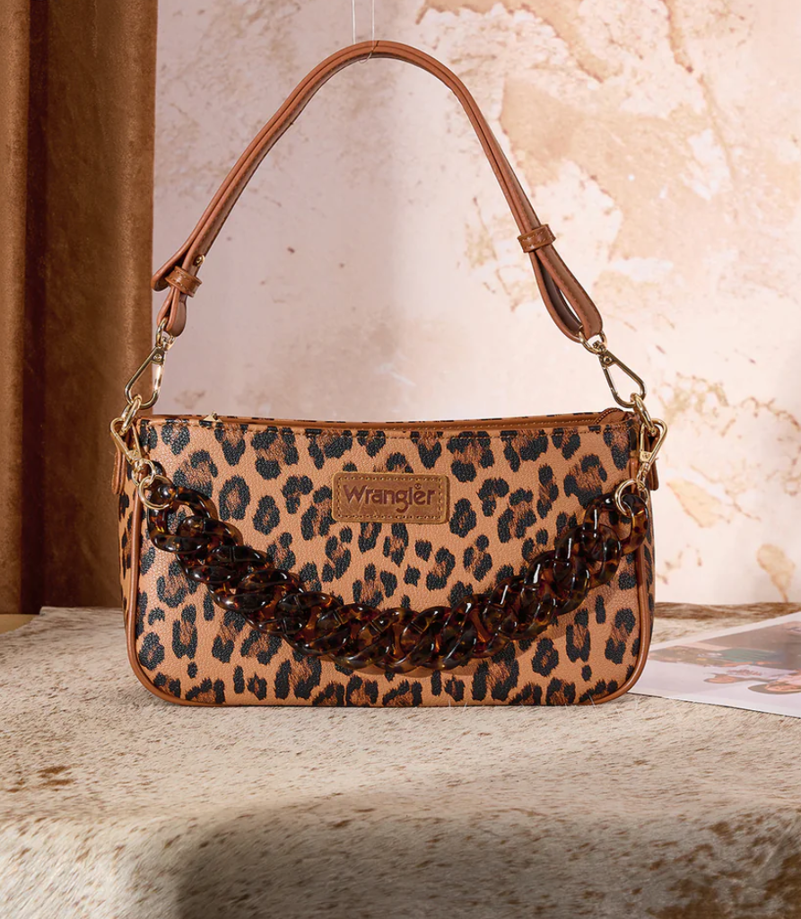 Wrangler Leopard Shoulder Bag