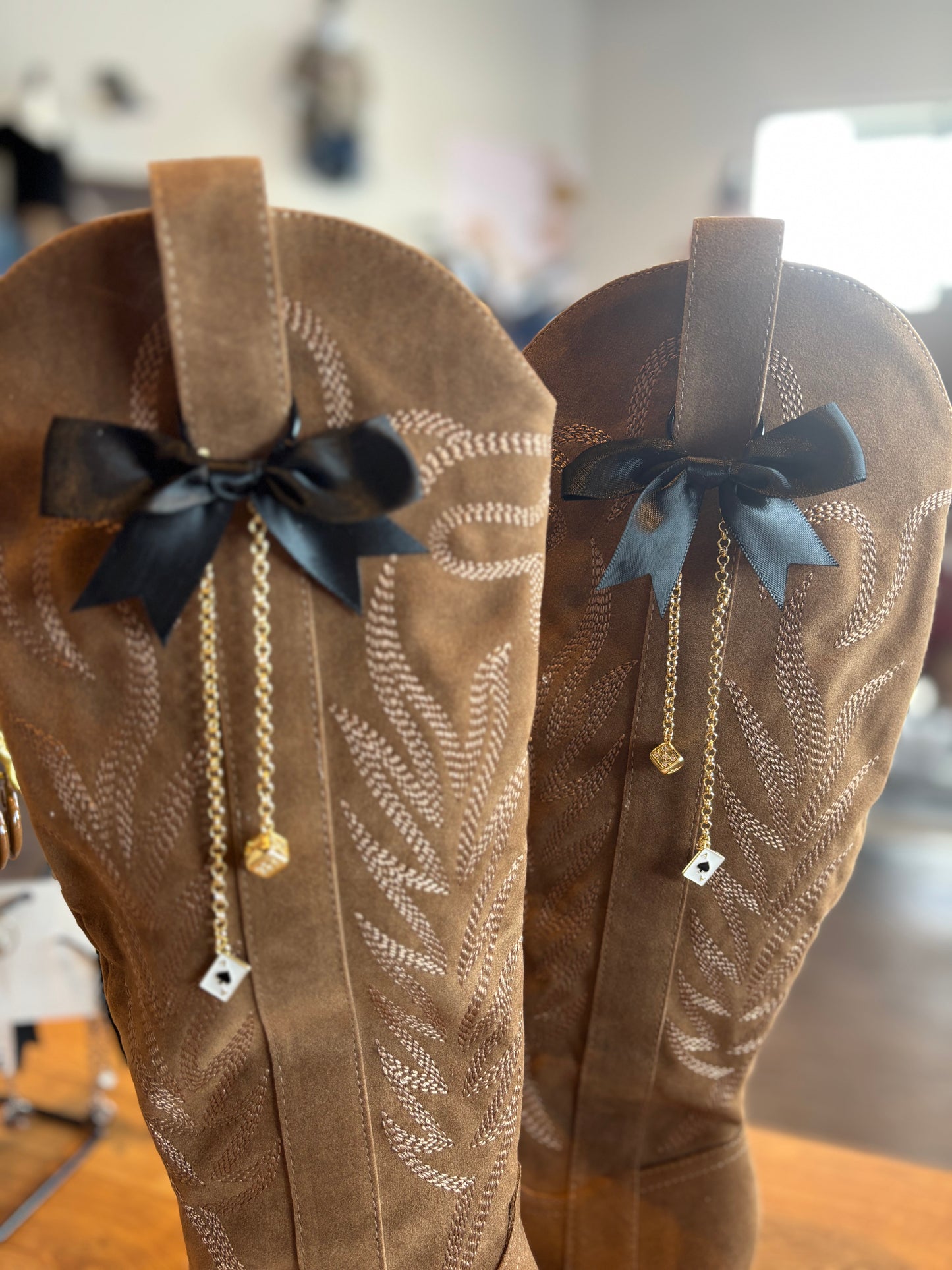 The Gambler Boot Charm Set of 2