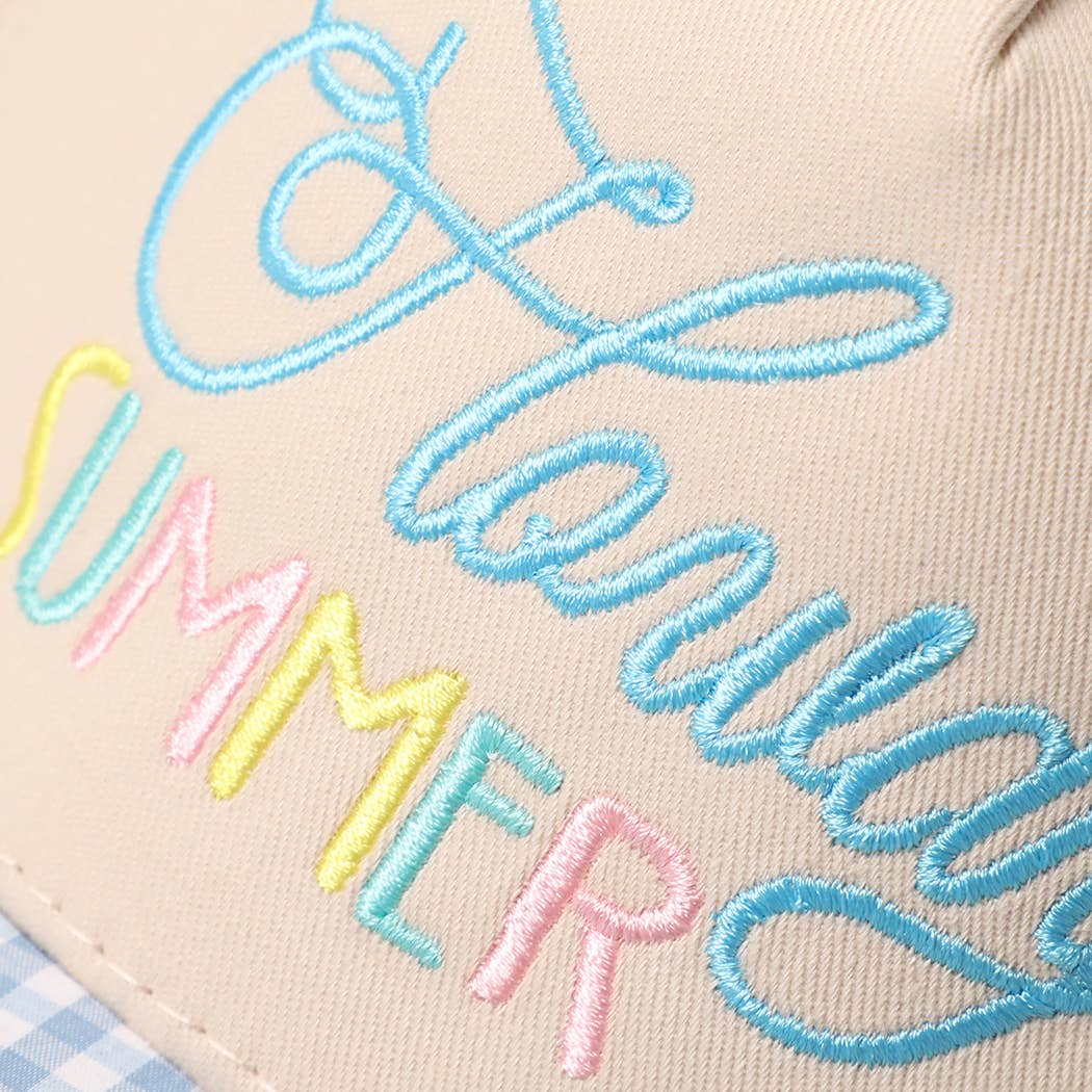 Howdy Summer Embroidered Trucker Hat