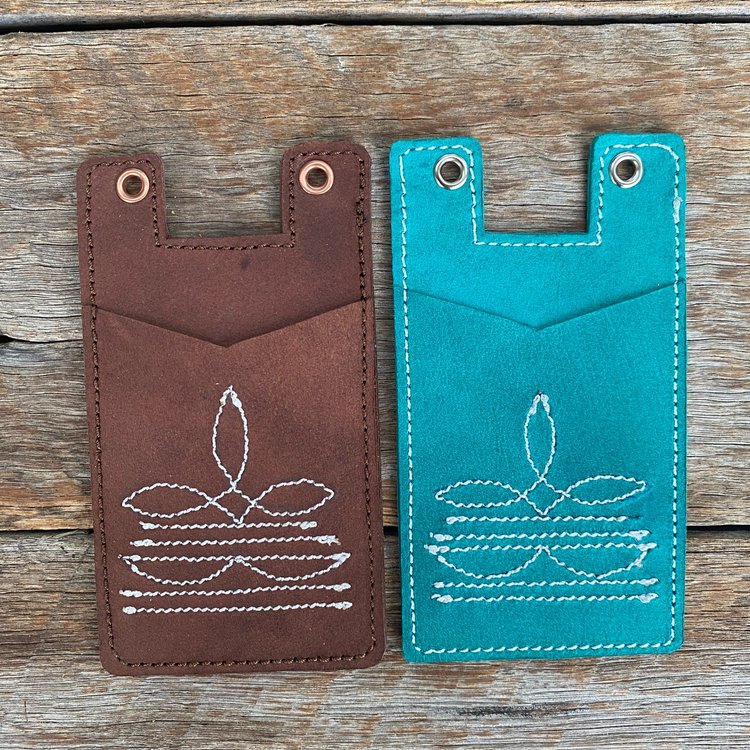 Western Boot Card Holders