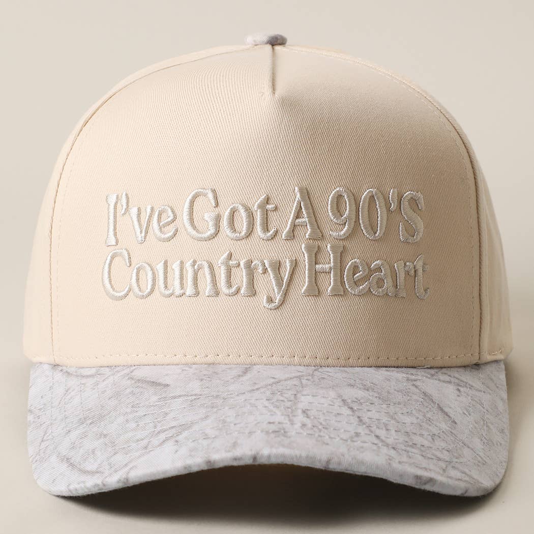 I've Got A 90's Country Heart Embroidered Trucker Hat