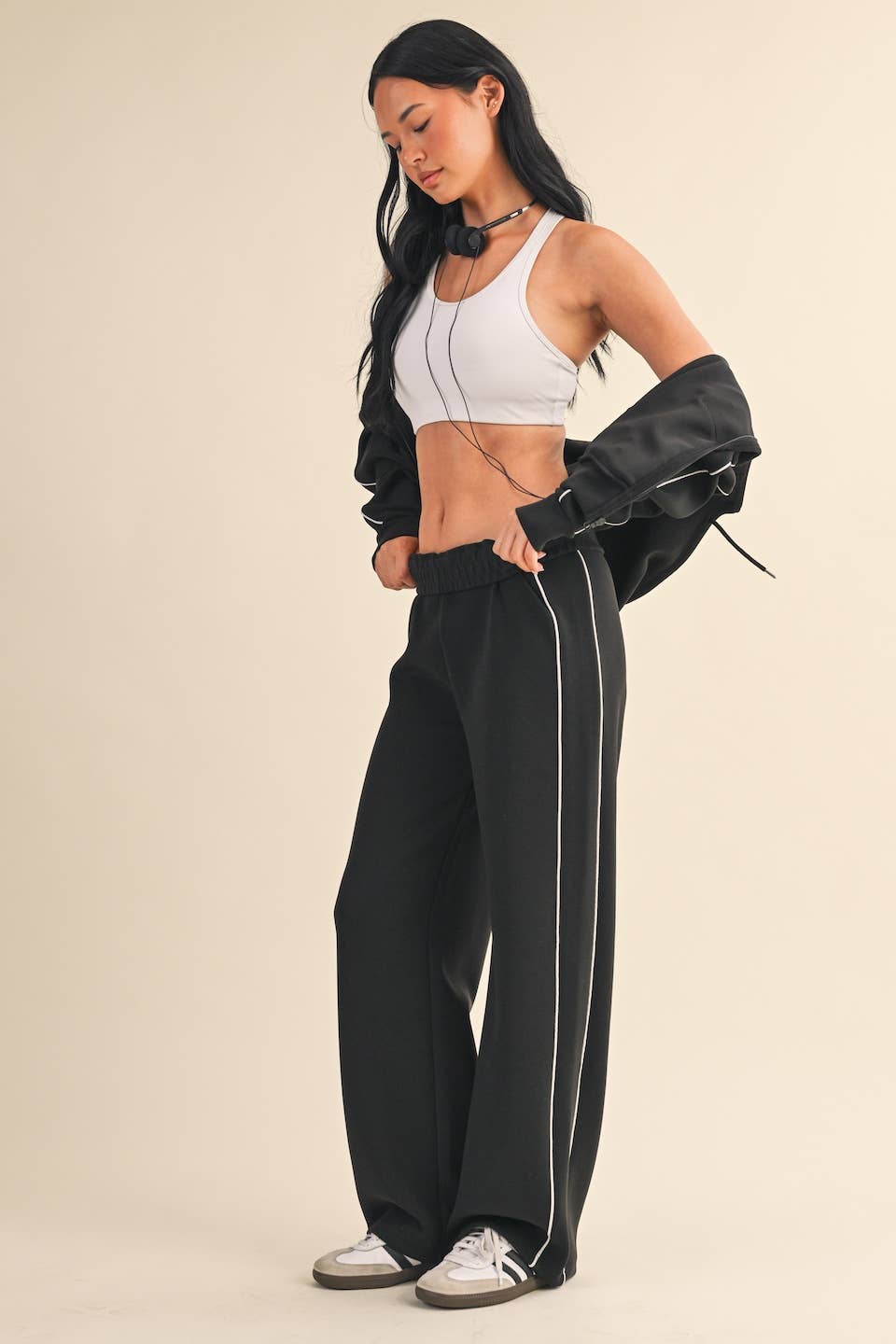 Contrast Stitch Activewear Set
