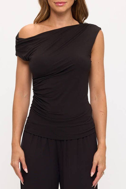 Ruched Off The Shoulder Top