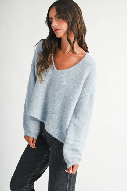 Brushed V-Neck Sweater
