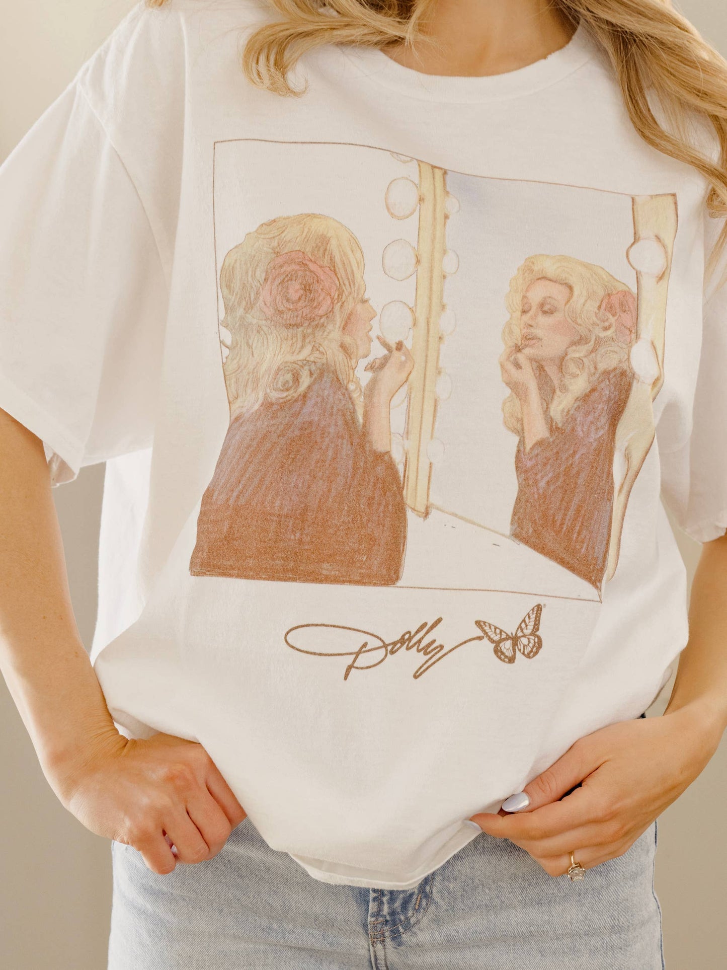 Dolly Parton Lipstick Tee