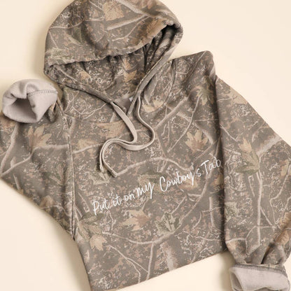 Put it on my Cowboy's Tab Embroidered Camo Hoodie Sweatshirt