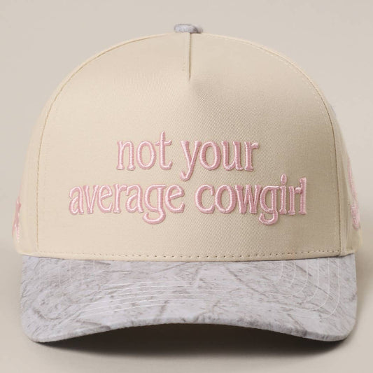 Not Your Average Cowgirl Trucker Hat