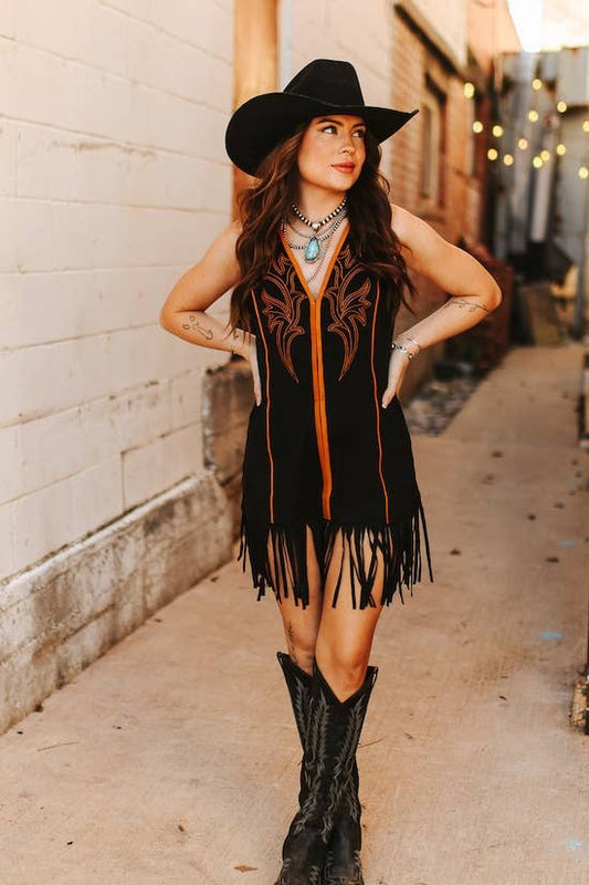 The Cora Fringe Dress