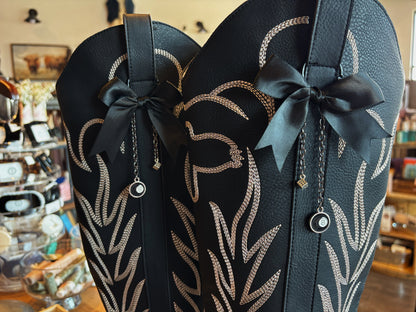 Gambling Boot and Bag Charm Set of 2