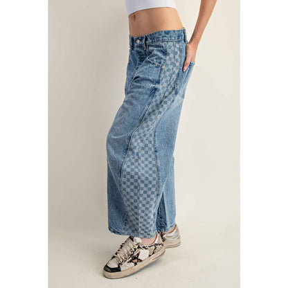 Denim Checker Jeans