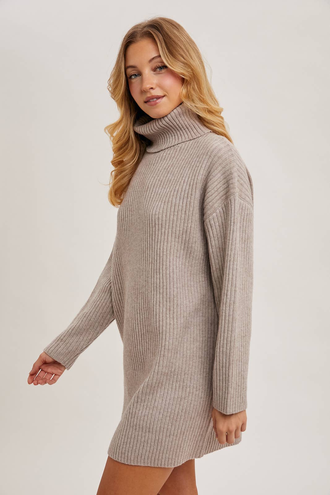 Turtleneck Sweater Dress