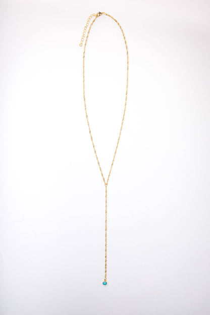 18K Gold Plated Chain Y Necklace