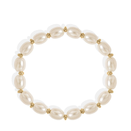 Large Pearl Stretch Bracelet