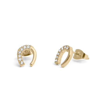 Horseshoe Shimmer Stud Earrings