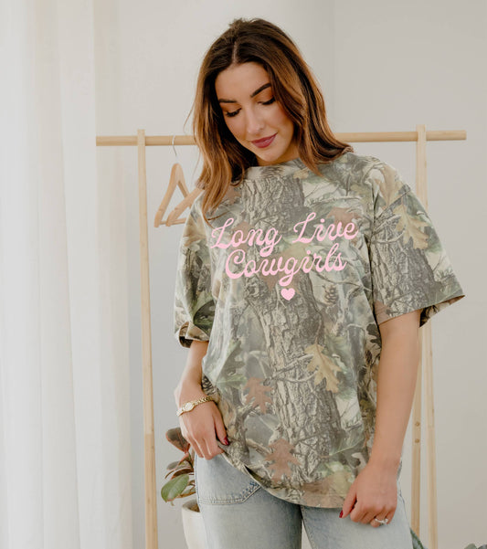 Long Live Cowgirls Camo Tee