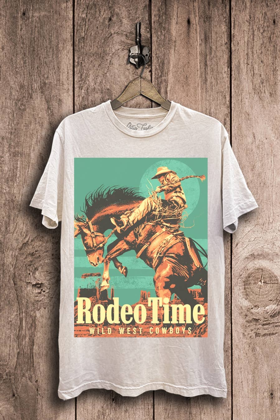Rodeo Time Wild West Cowboys Graphic Tee
