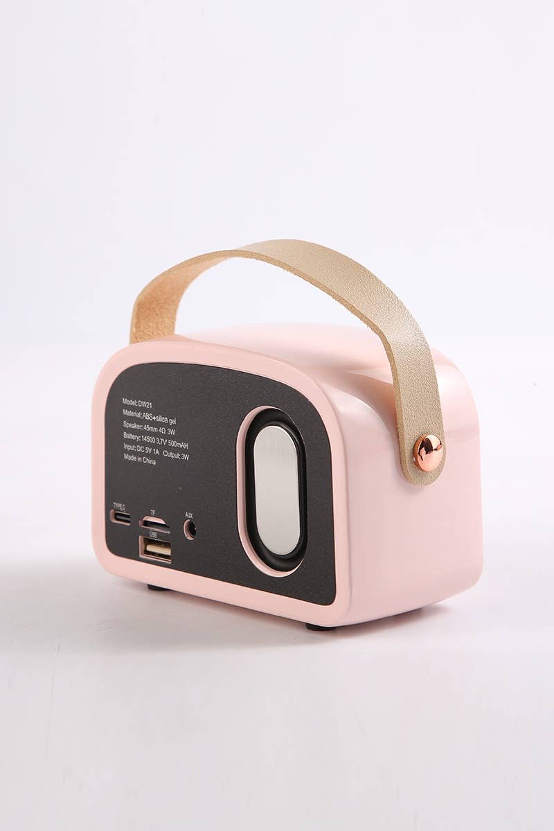 Mini Retro Fm Radio & Bluetooth Multifunction Speaker