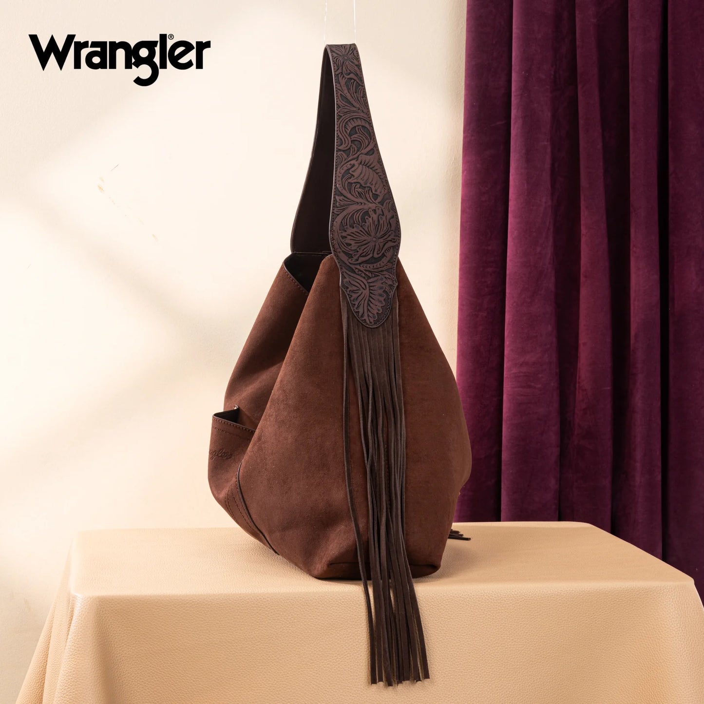 Wrangler Fringe Hobo Bag