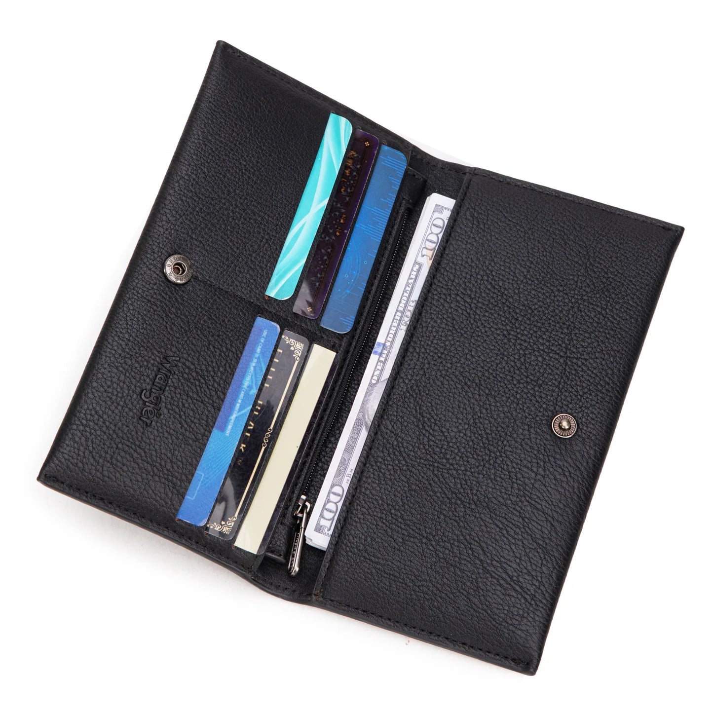 Wrangler Long Wallet with Detachable Zipper Pocket