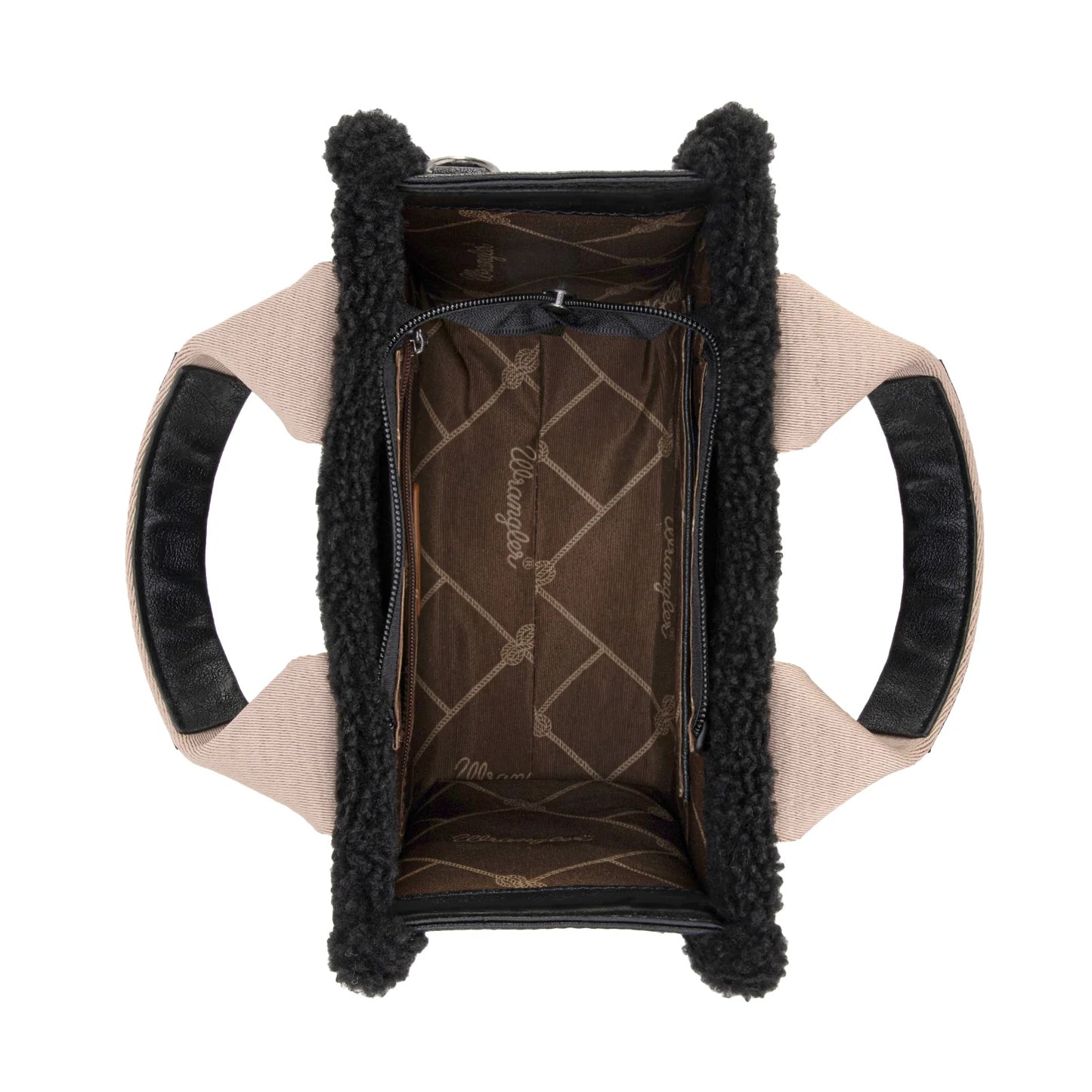 Wrangler Sherpa Small Canvas Tote