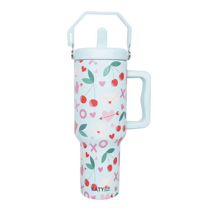 XO Cherries Stainless Steel Tumbler
