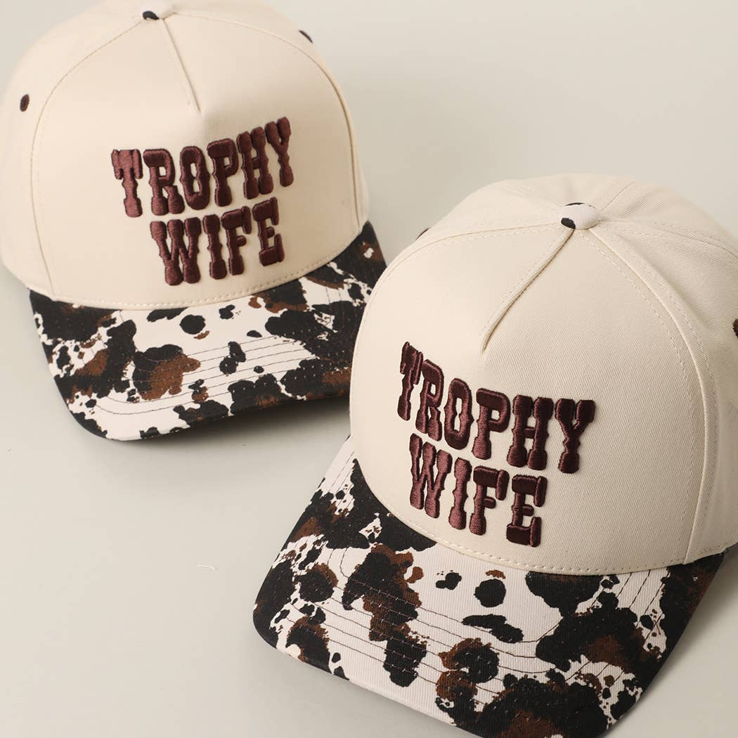 Trophy Wife Embroidered Trucker Hat