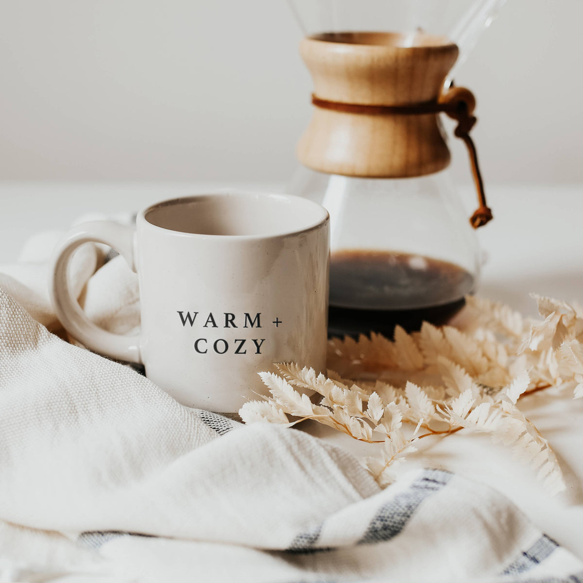 Warm & Cozy Stoneware Coffee Mug-Christmas