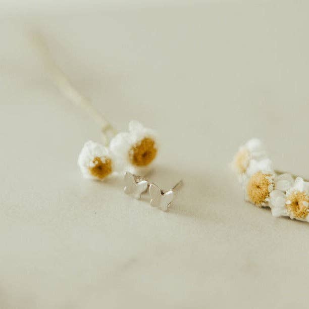 Butterfly Mini Studs: Gold