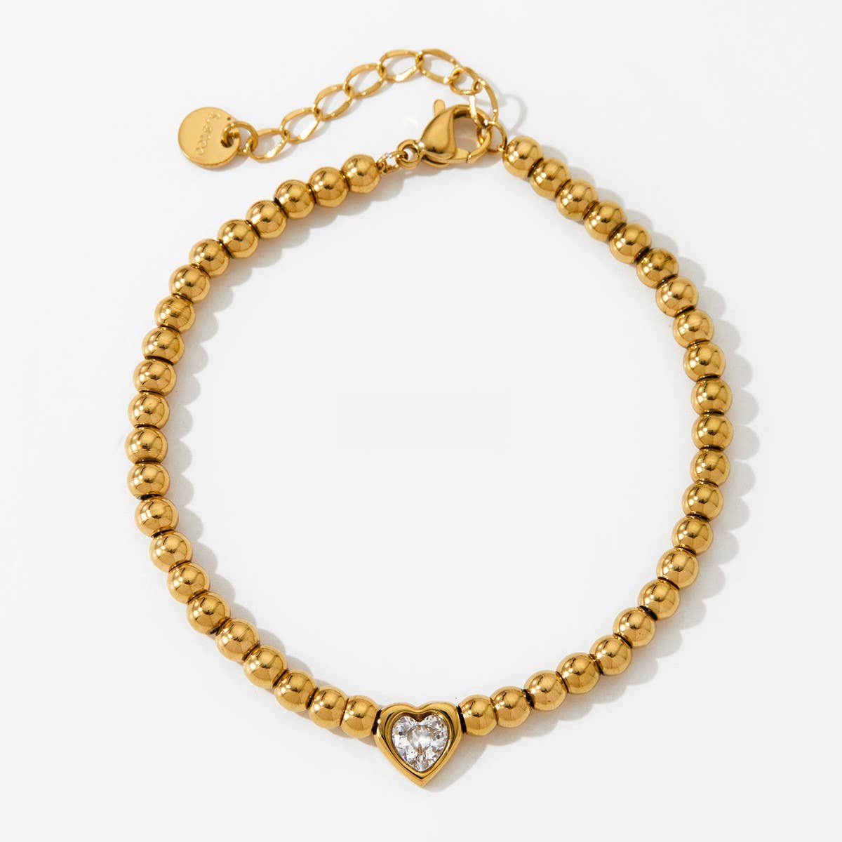 BEADED HEART BRACELET