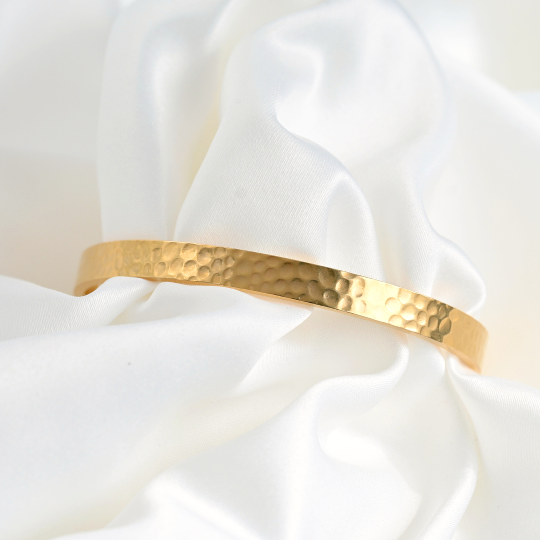 Slim Gold Cuff Bracelets - 3 piece set