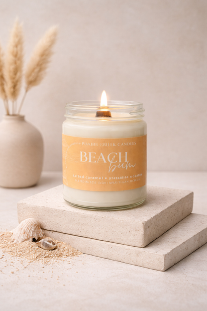 BEACH BUM | NON TOXIC SOY WAX CANDLE | SUMMER COLLECTION