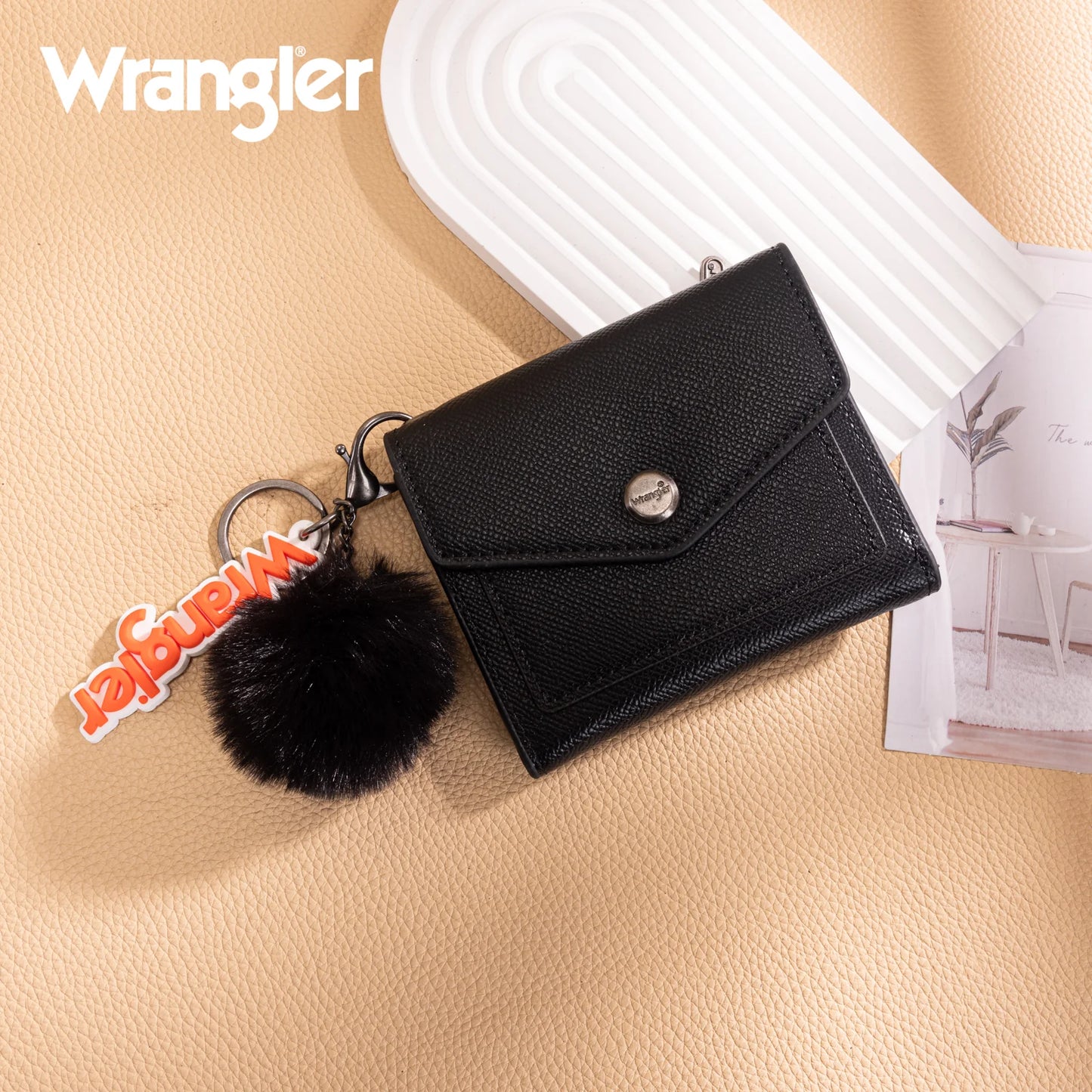 Wrangler Pom Pom Keychain Wallet