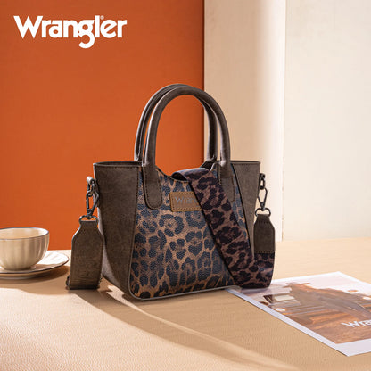 Wrangler Leopard Print Small Tote/Crossbody
