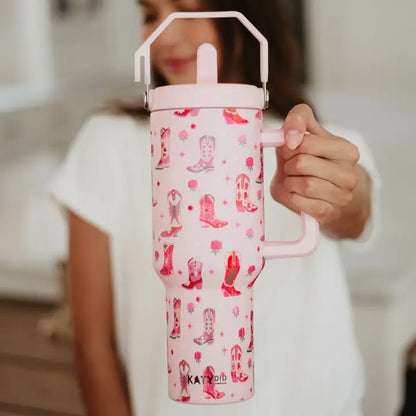 Boots and Roses Stainless Steel Tumbler