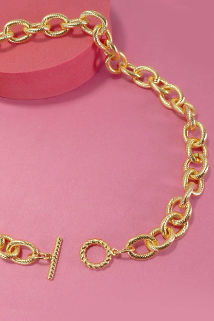 Stainless Steel Tarnish Free Chunky Chain Necklace