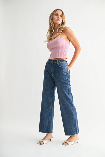 Slim Wide Leg Jeans
