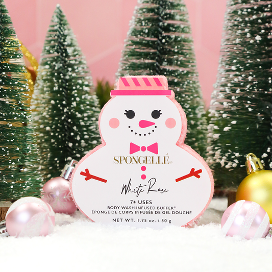 White Rose Snowman Holiday Buffer 