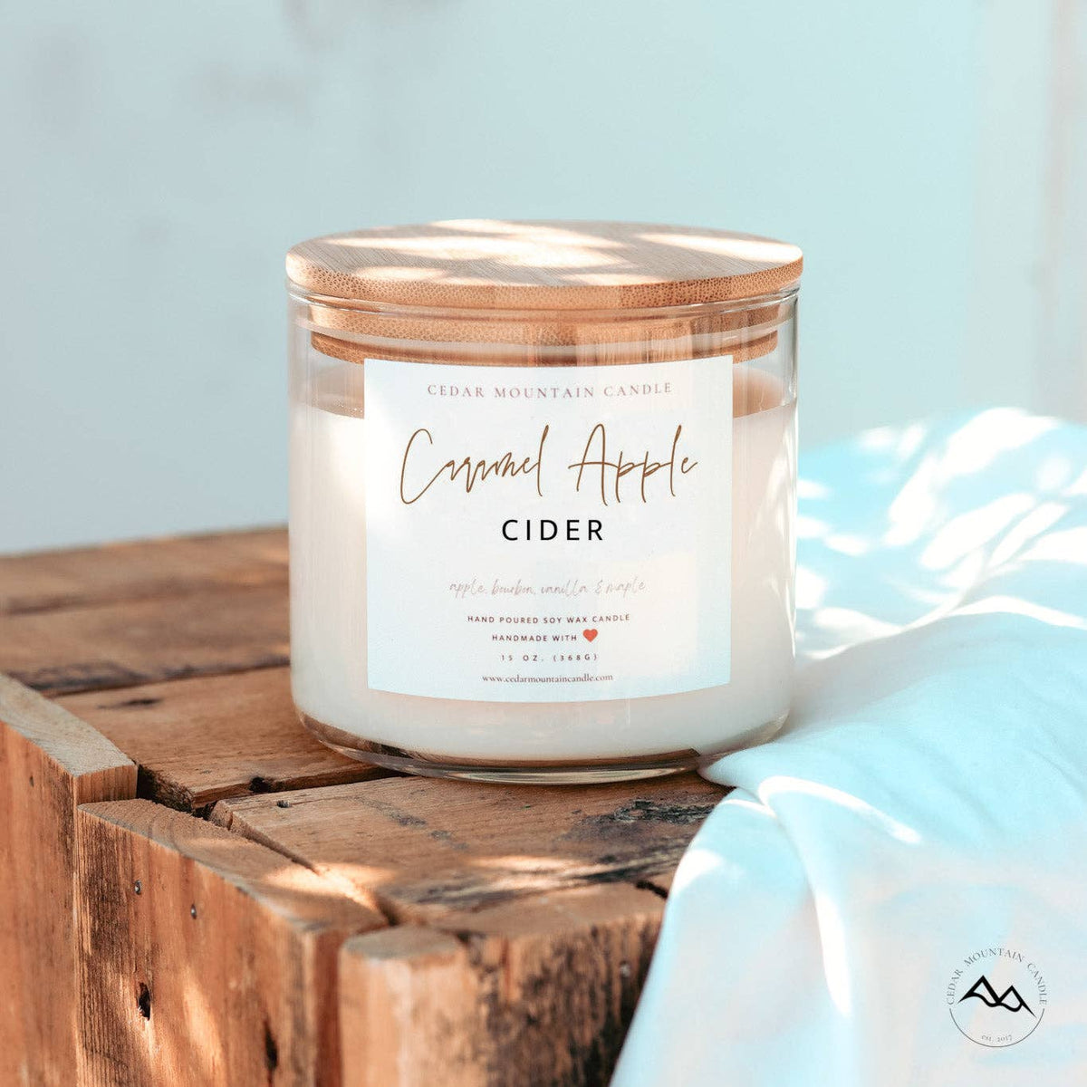 Caramel Apple Cider 3 Wick Candle