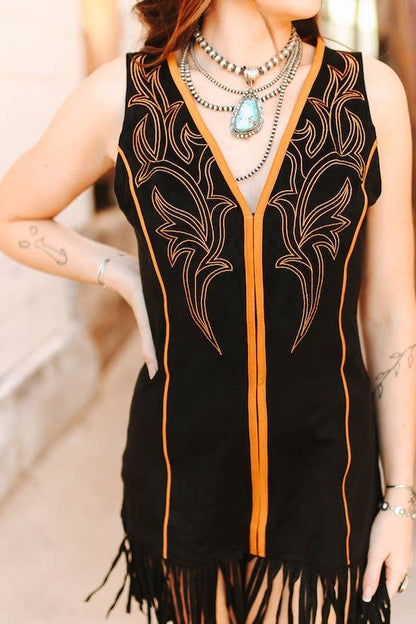 The Cora Fringe Dress