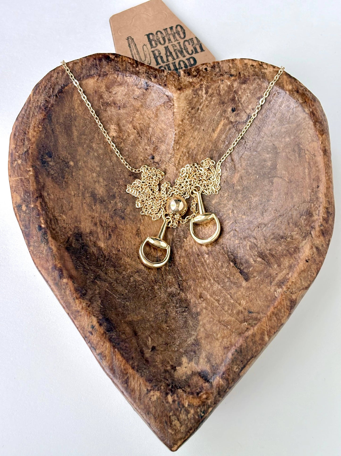 Western Horse Bit Bolo Y Chain
