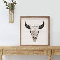 Steer Cow Skull White