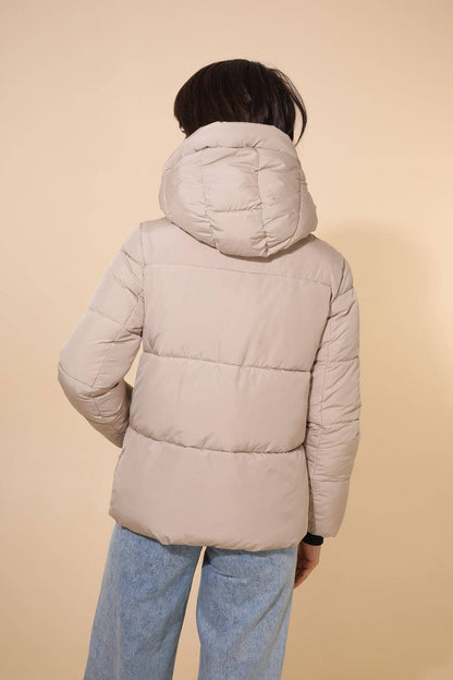 Short Hooded Puffer Jacket