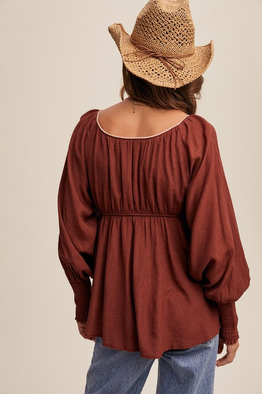 The Brinlee blouse