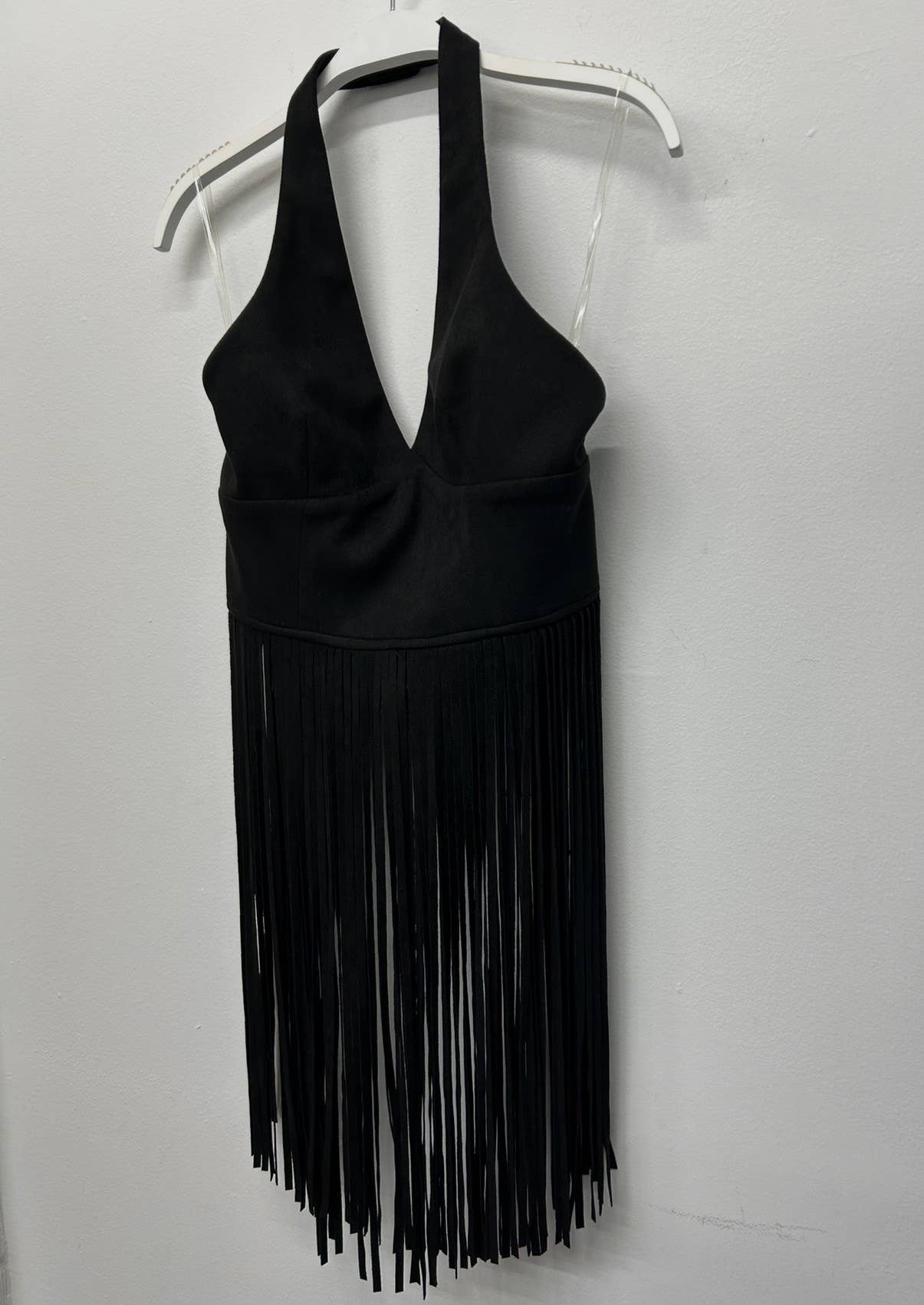 Long Fringe Halter Top