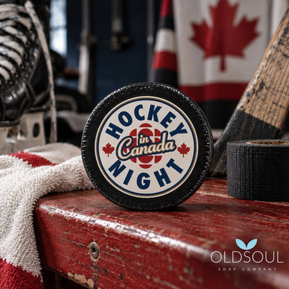 Hockey Puck Soap + Tin